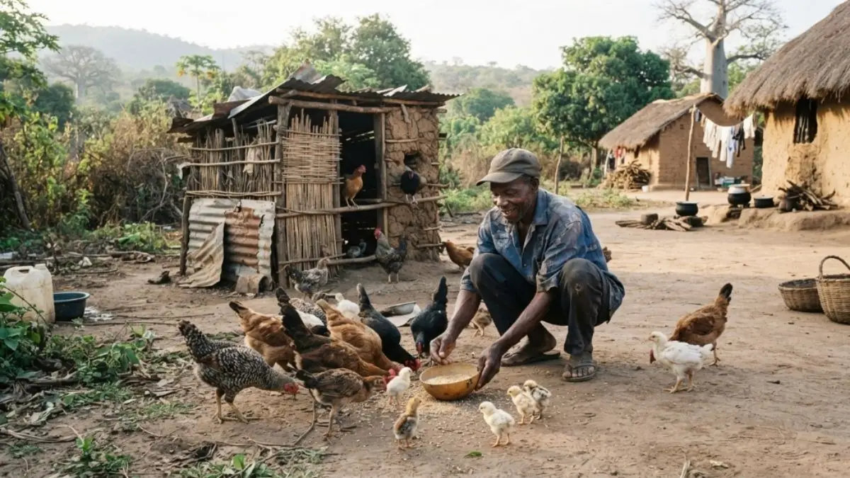 A galinha local continua muito presente em Moçambique