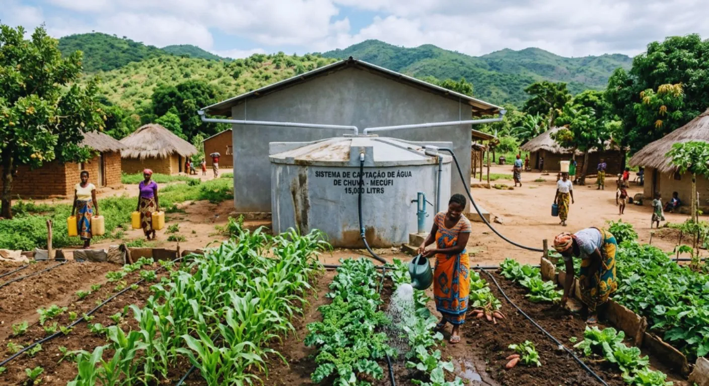 Captação de Água da Chuva no Norte de Moçambique: Sistemas Práticos para Agricultura Familiar