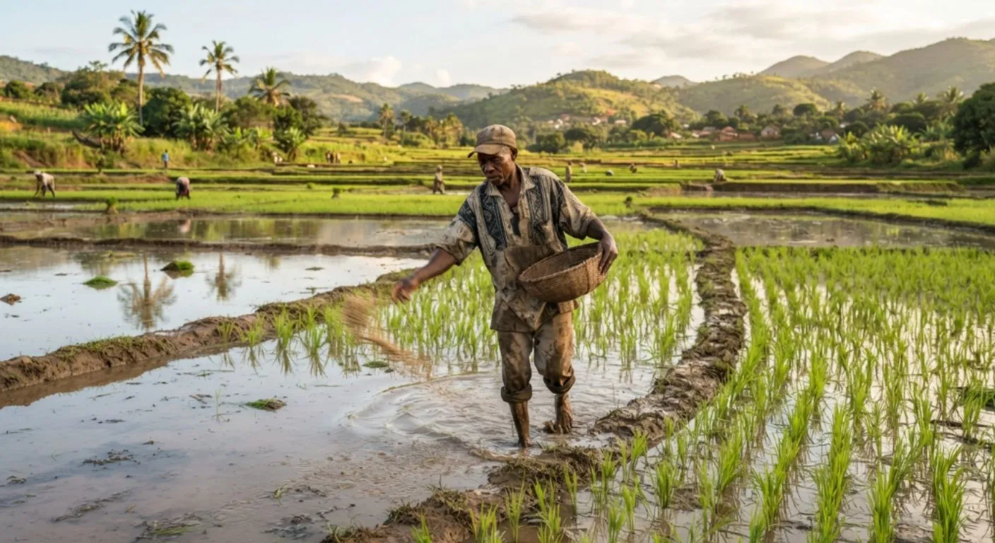 Como plantar arroz em Moçambique