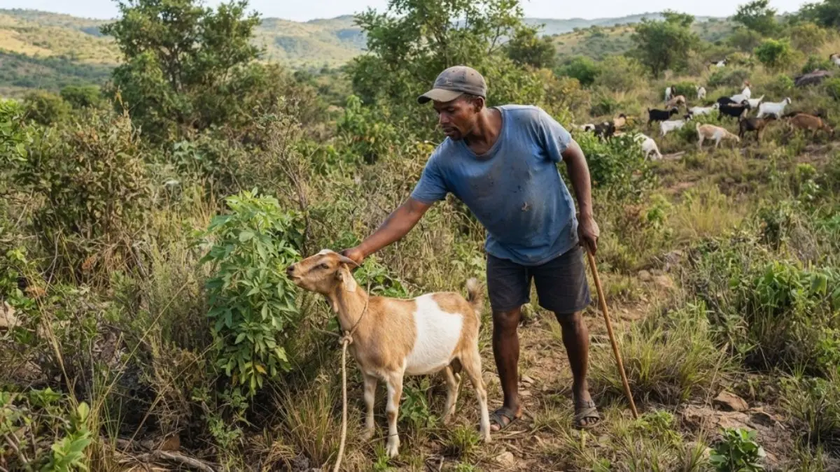 Mas existe um erro perigoso cabra n&atilde;o pode comer qualquer planta