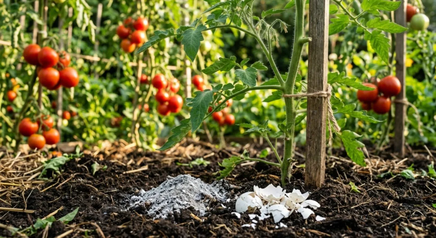 O que colocar no pé de tomate para dar frutos