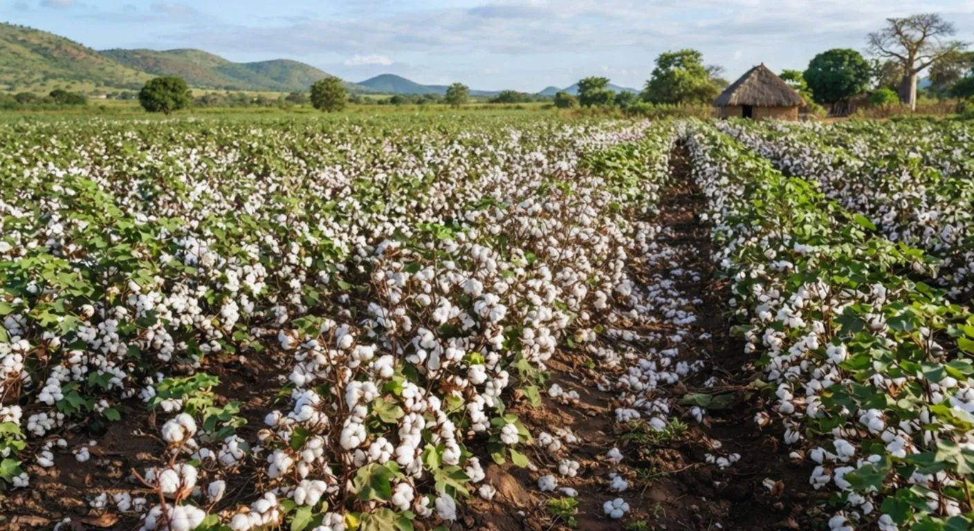 Onde é produzido o algodão em Moçambique?