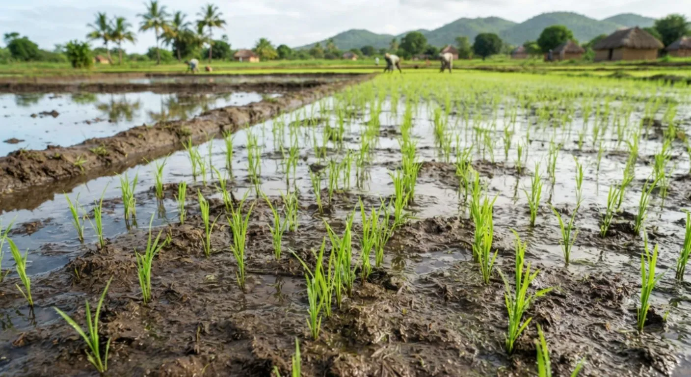 Quantos dias leva para nascer um pé de arroz?